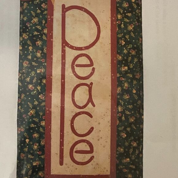 Hollys Quilt Cabin 3822-5 Pattern Peace Panel Patchwork Holiday Cozy Novelty - Picture 1 of 5